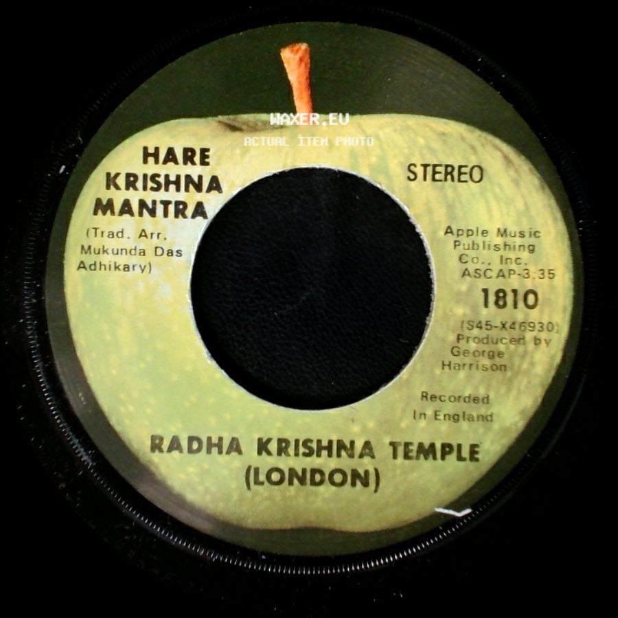 Radha Krishna Temple (London) - Prayer To The Spiritual Masters / Hare Krishna Mantra side B