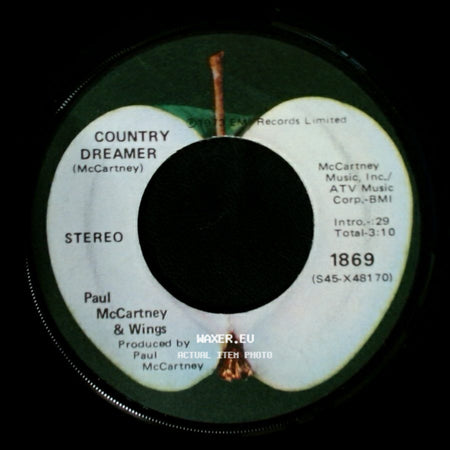 Paul Mccartney & Wings - Country Dreamer / Helen Wheels side A