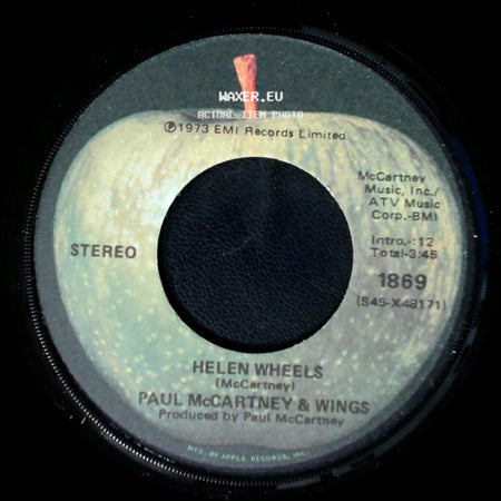 Paul Mccartney & Wings - Country Dreamer / Helen Wheels side B
