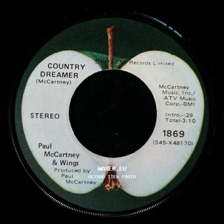 Paul Mccartney & Wings - Country Dreamer / Helen Wheels side A