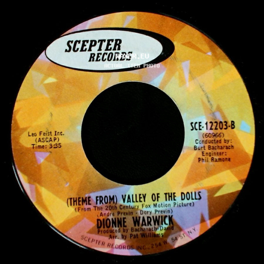 Dionne Warwick - (Theme From) Valley Of The Dolls / I Say A Little Prayer side A