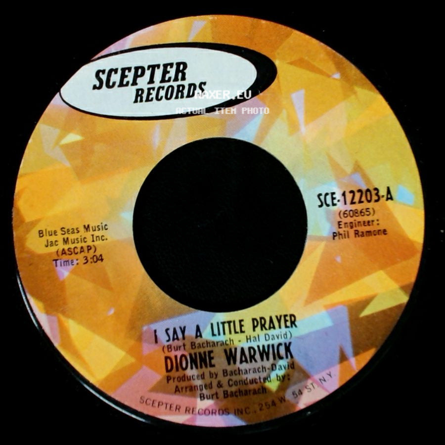 Dionne Warwick - (Theme From) Valley Of The Dolls / I Say A Little Prayer side B