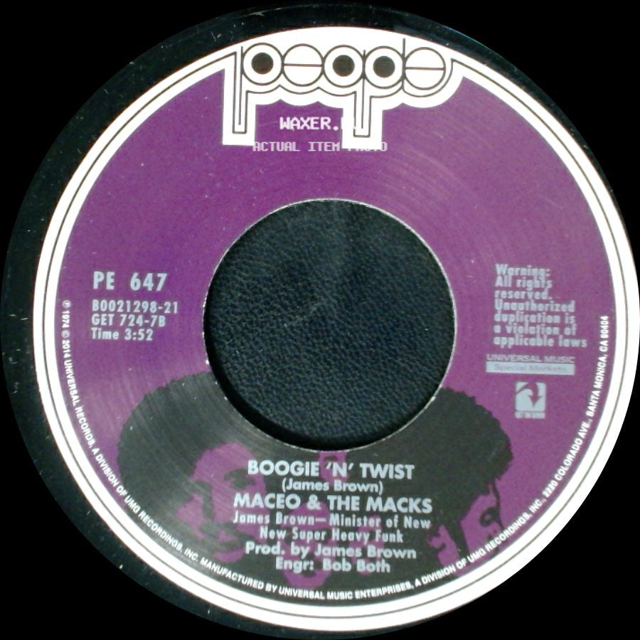 Maceo & The Macks - Boogie 'n' Twist / Cross The Track (We Better Go Back) side A