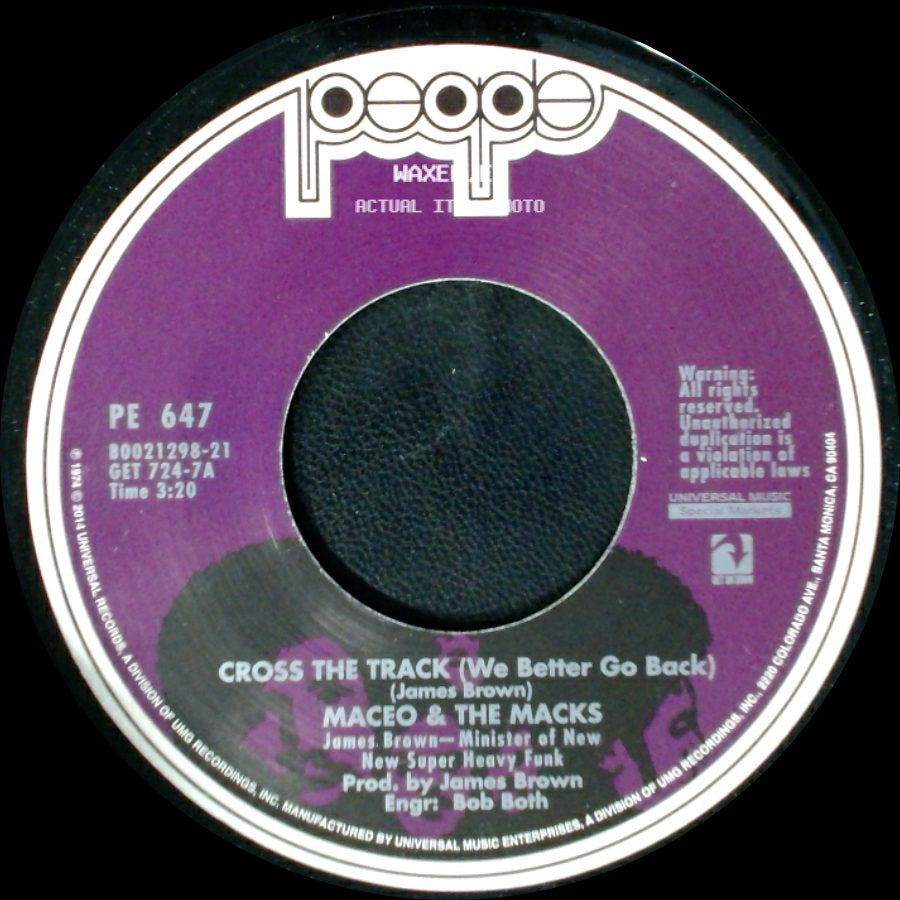 Maceo & The Macks - Boogie 'n' Twist / Cross The Track (We Better Go Back) side B