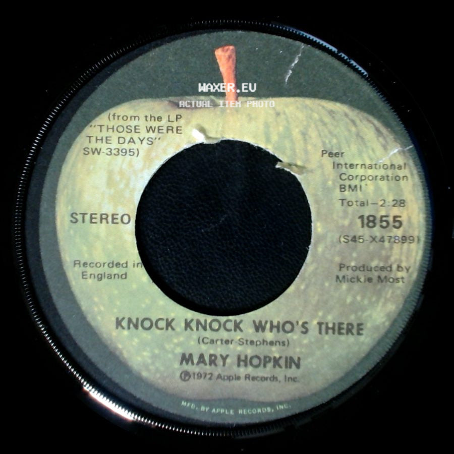 Mary Hopkin - International / Knock Knock Who's There side B