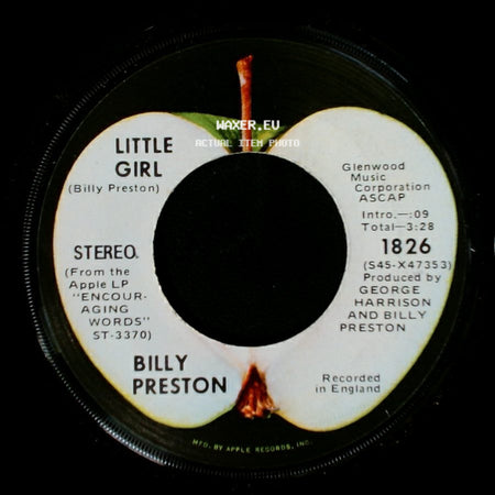 Billy Preston - My Sweet Lord / Little Girl side B