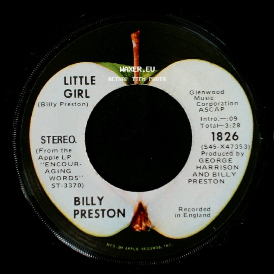 Billy Preston - My Sweet Lord / Little Girl side B
