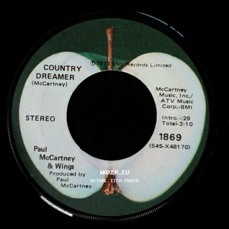 Paul Mccartney & Wings - Country Dreamer / Helen Wheels side A