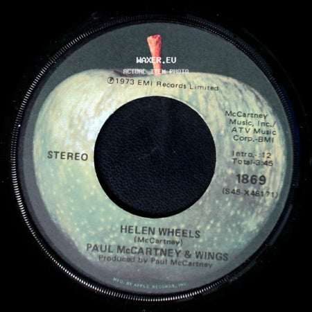 Paul Mccartney & Wings - Country Dreamer / Helen Wheels side B