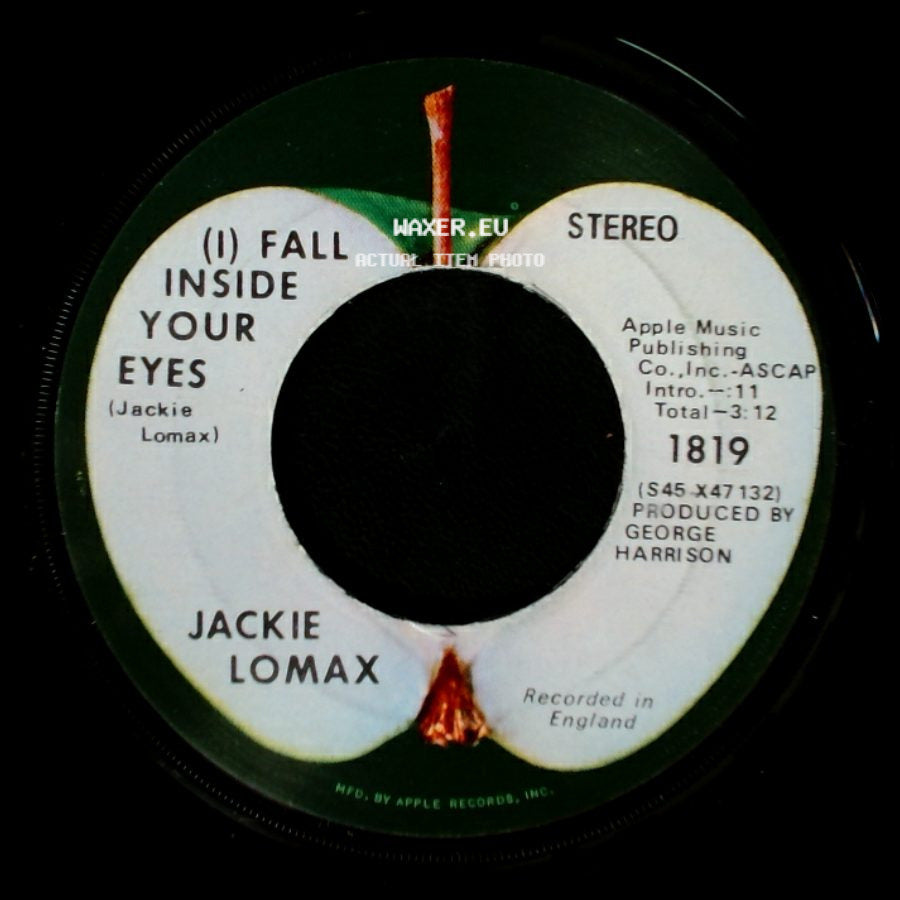 Jackie Lomax - (I) Fall Inside Your Eyes / How The Web Was Woven side A
