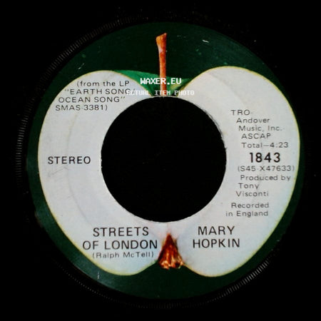 Mary Hopkin - Water, Paper & Clay / Streets Of London side B