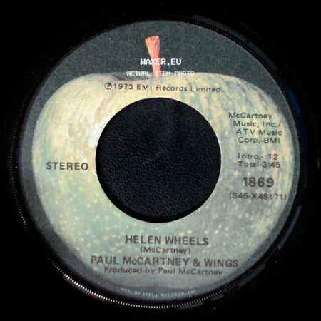 Paul Mccartney & Wings - Helen Wheels / Country Dreamer side A