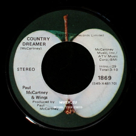 Paul Mccartney & Wings - Helen Wheels / Country Dreamer side B