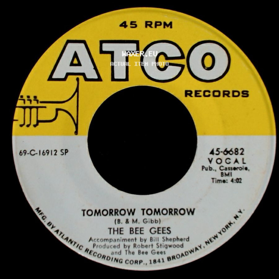 The Bee Gees - Sun In My Morning / Tomorrow Tomorrow side B