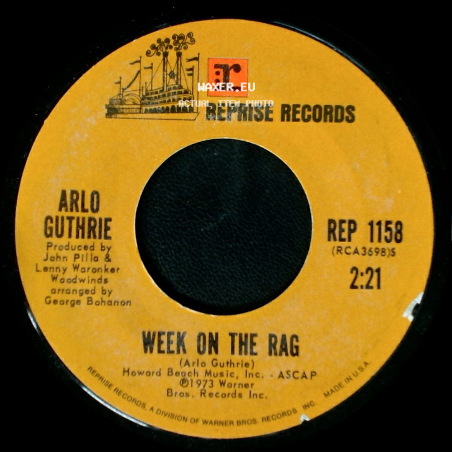 Arlo Guthrie - Gypsy Davy / Week On The Rag side B