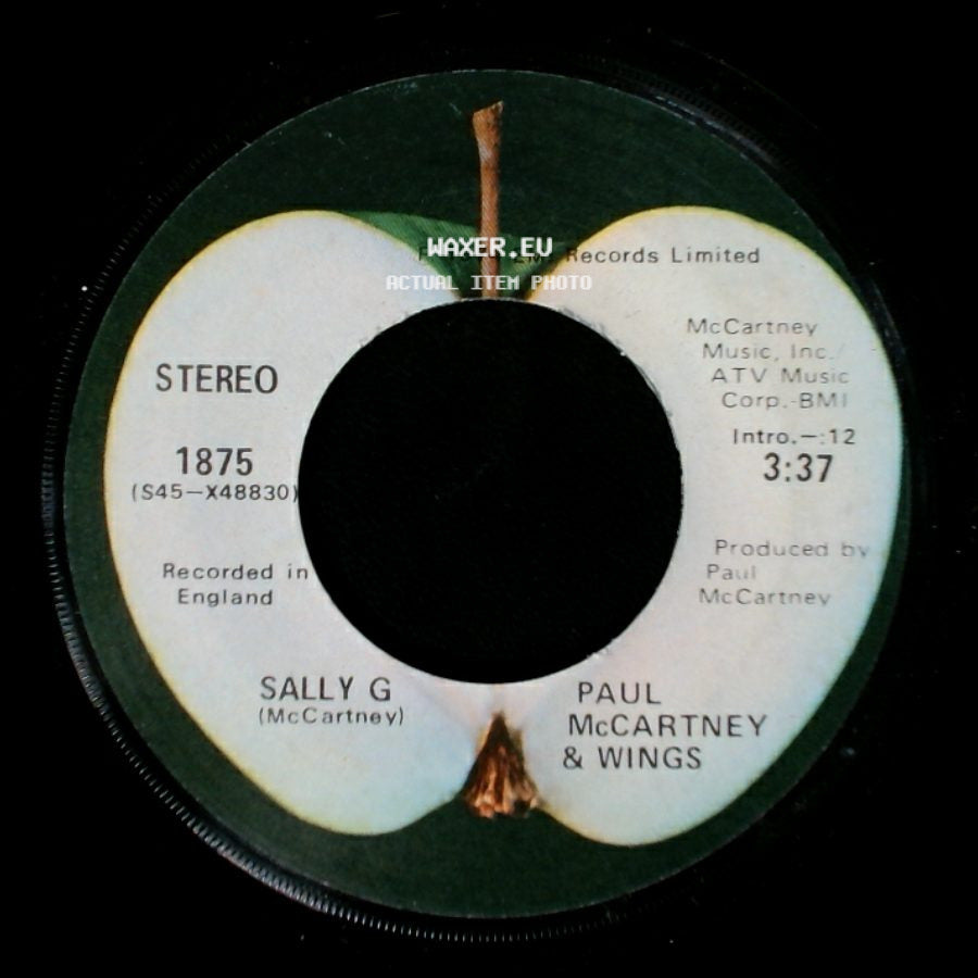 Paul Mccartney & Wings - Junior's Farm / Sally G side B