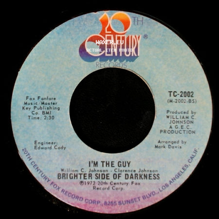 Brighter Side Of Darkness / I'm The Guy - Love Jones / Brighter Side Of Darkness side B