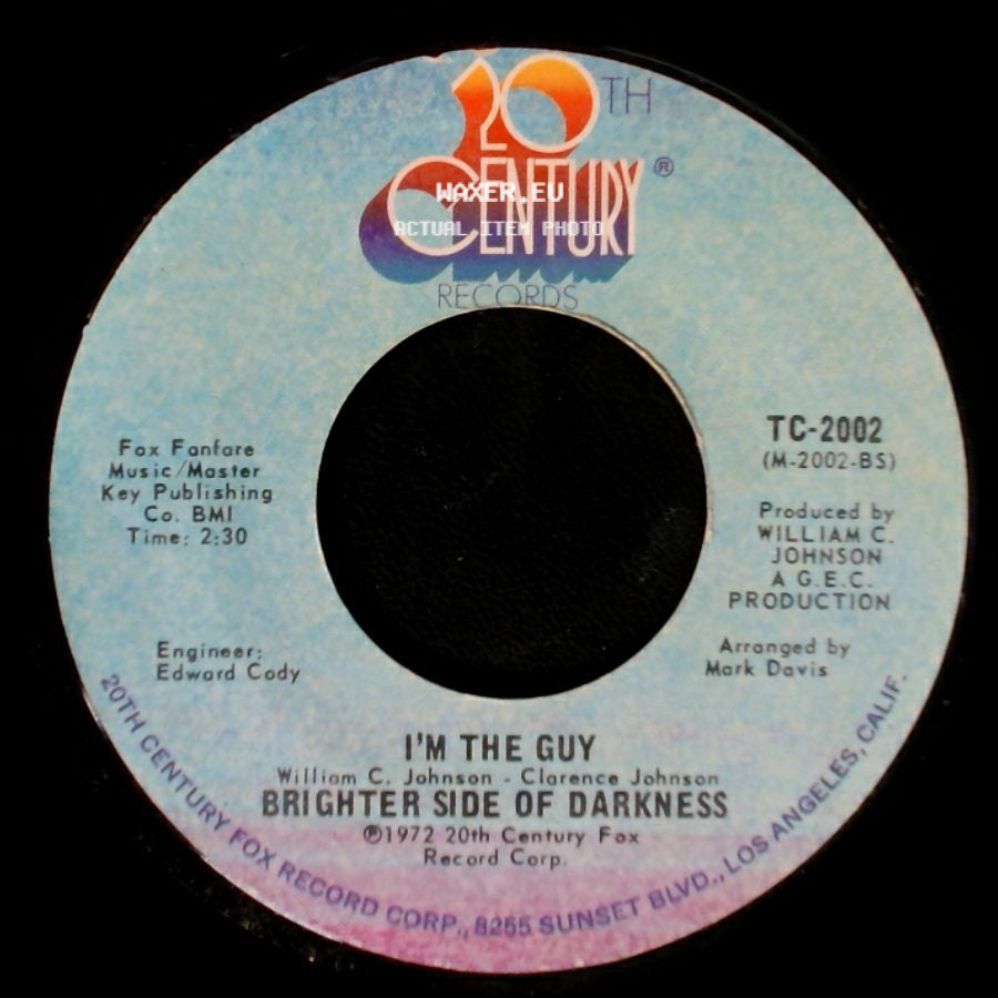 Brighter Side Of Darkness / I'm The Guy - Love Jones / Brighter Side Of Darkness side B