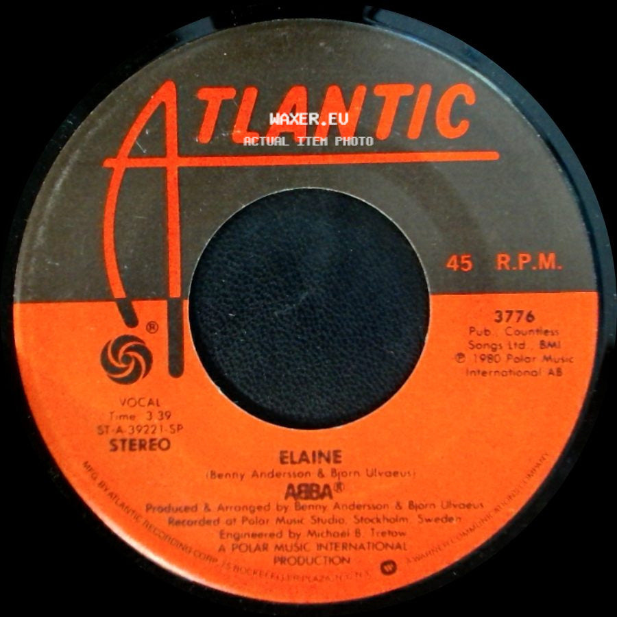 Abba - The Winner Takes It All / Elaine side B