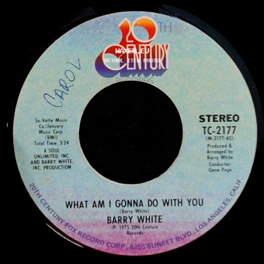 Barry White - What Am I Gonna Do With You Baby / What Am I Gonna Do With You side B