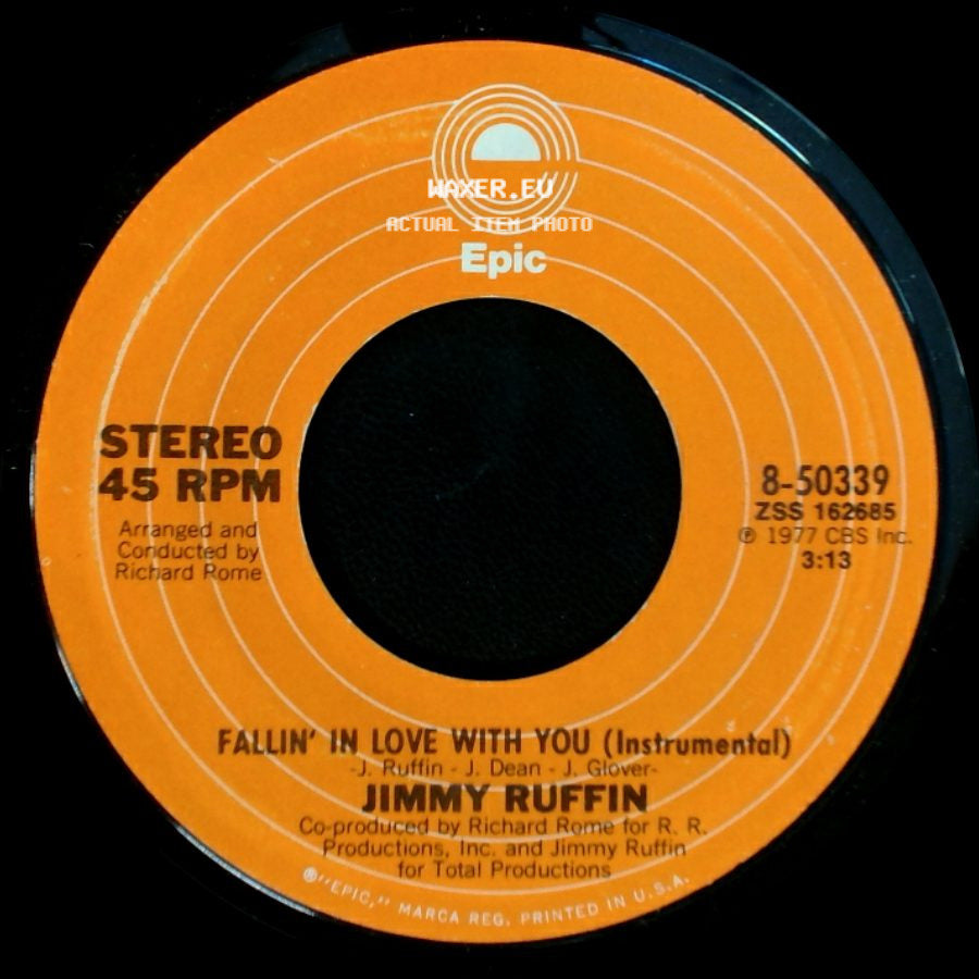 Jimmy Ruffin - Fallin' In Love With You / Fallin' In Love With You (Instrumental) side B
