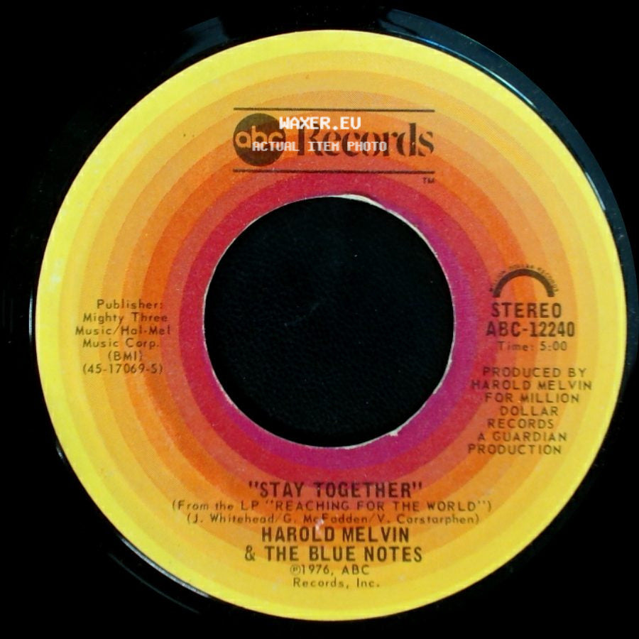 Harold Melvin & The Blue Notes - Reaching For The World / Stay Together side B
