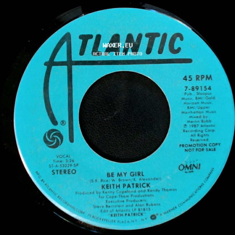 Keith Patrick - Be My Girl / Be My Girl side B