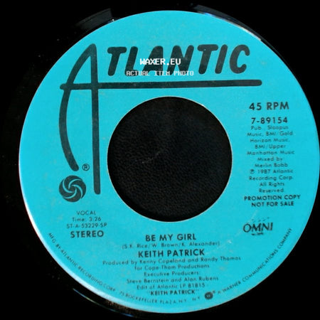 Keith Patrick - Be My Girl / Be My Girl side B