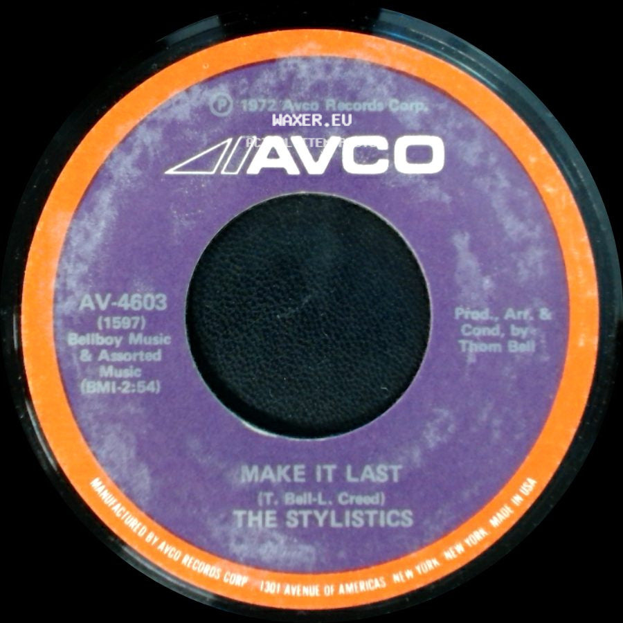 The Stylistics - I'm Stone In Love With You / Make It Last side B