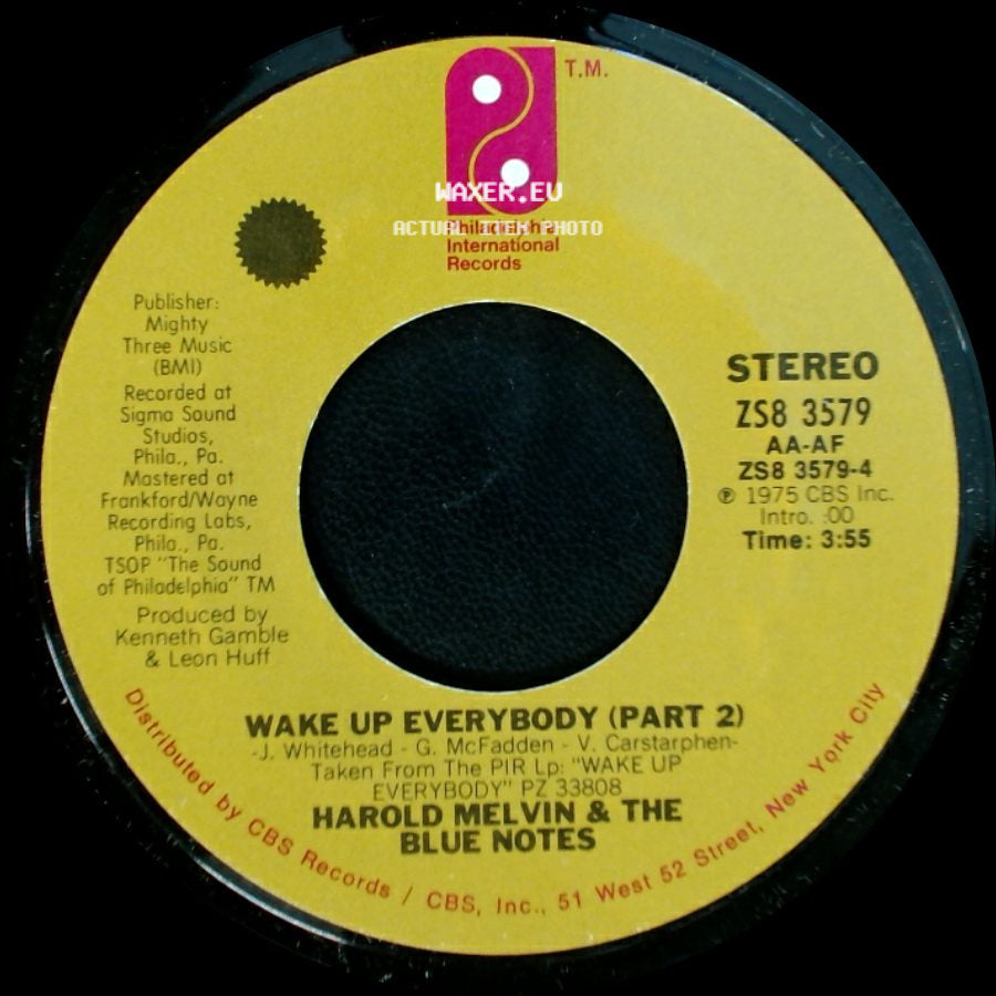 Harold Melvin & The Blue Notes - Wake Up Everybody (Part 1) / Wake Up Everybody (Part 2) side B