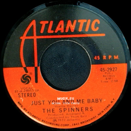 The Spinners - Just You And Me Baby / Could It Be I'm Falling In Love side A
