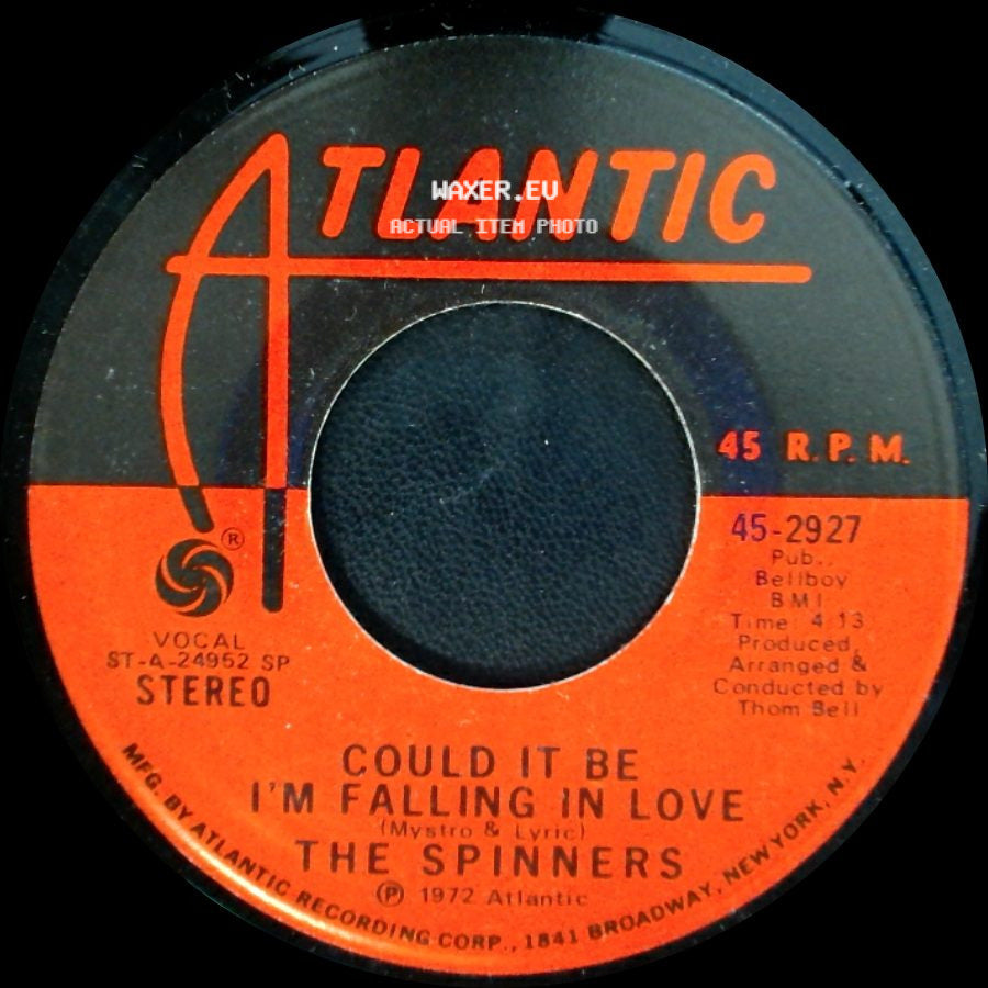The Spinners - Just You And Me Baby / Could It Be I'm Falling In Love side B
