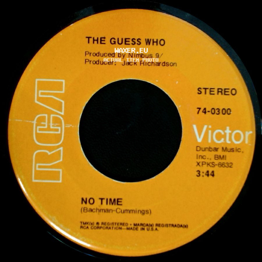 The Guess Who - Proper Stranger / No Time side B