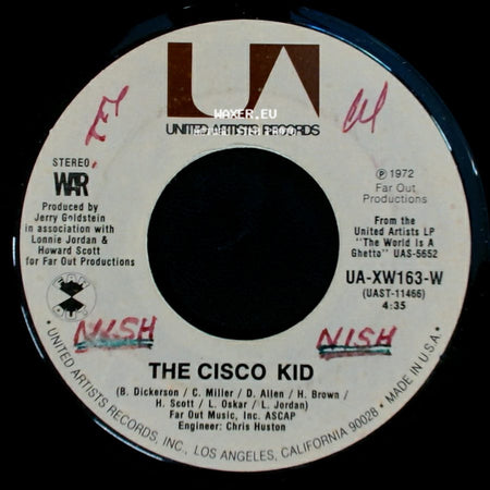 War - The Cisco Kid / Beetles In The Bog side A