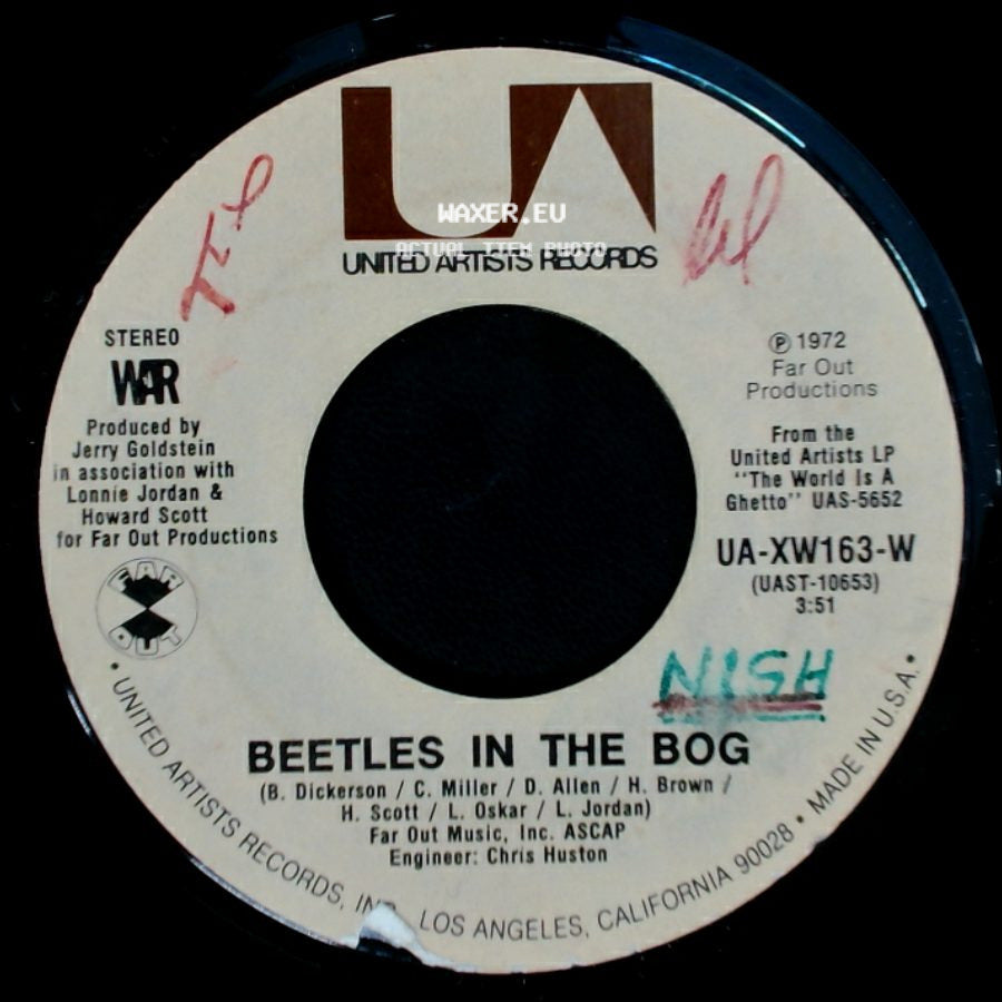 War - The Cisco Kid / Beetles In The Bog side B