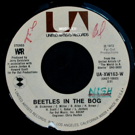 War - The Cisco Kid / Beetles In The Bog side B