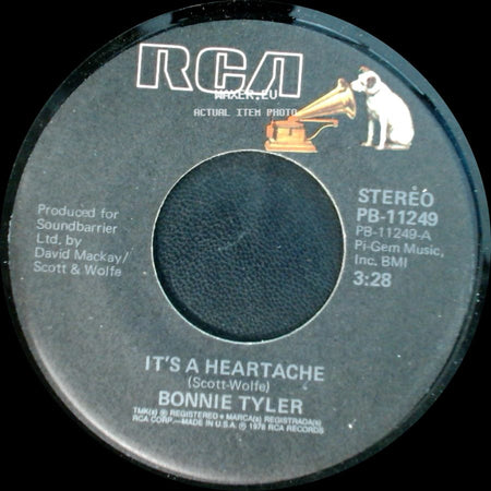 Bonnie Tyler - It's A Heartache / It's About Time side A