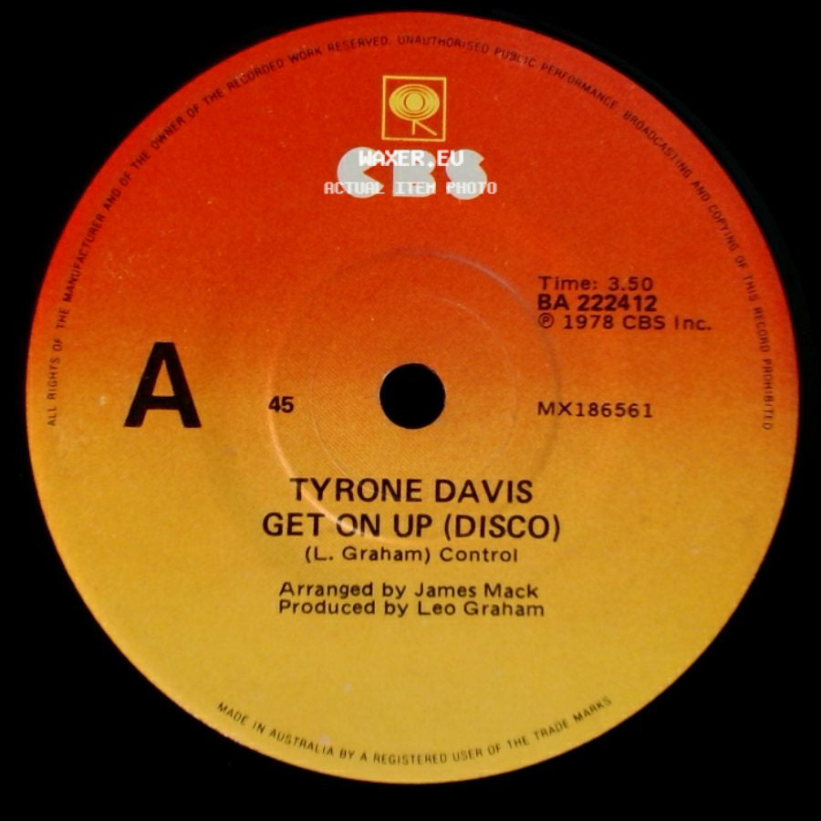 Tyrone Davis - It's You, It's You / Get On Up (Disco) side B