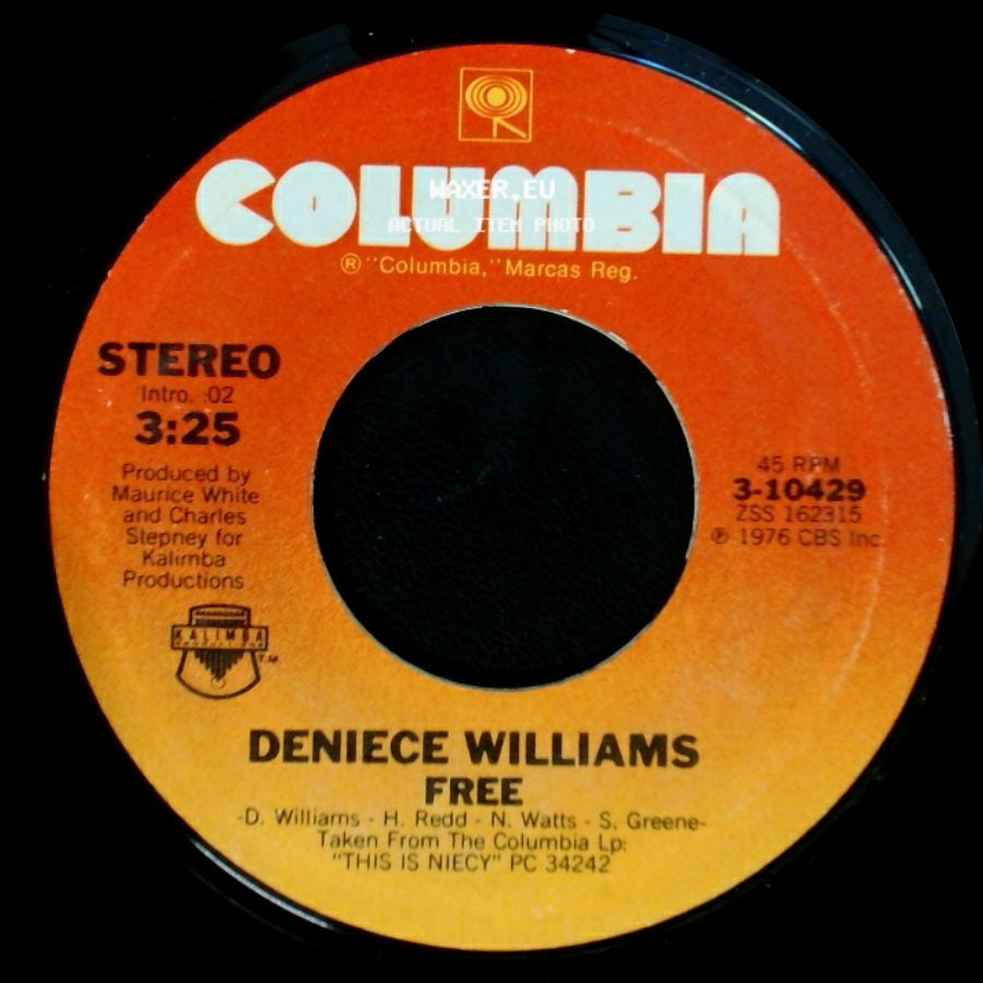 Deniece Williams - Free / Cause You Love Me Baby side A
