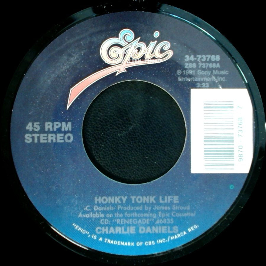 Charlie Daniels / Willie Jones - Honky Tonk Life / Unknown Title B side A