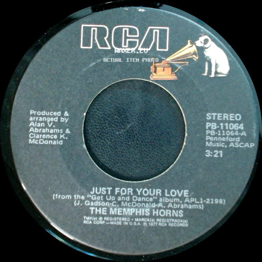 The Memphis Horns - Just For Your Love / Keep On Smilin' side A