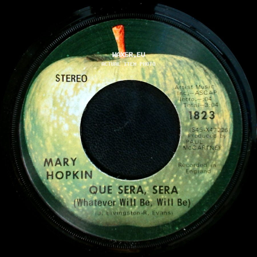 Mary Hopkin - Fields Of St. Etienne / Que Sera, Sera (Whatever Will Be, Will Be) side B