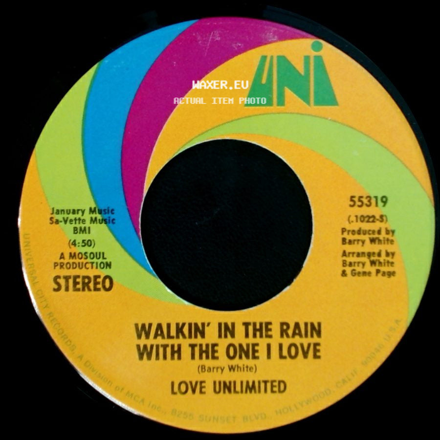 Love Unlimited - Walkin' In The Rain With The One I Love / I Should Have Known side A
