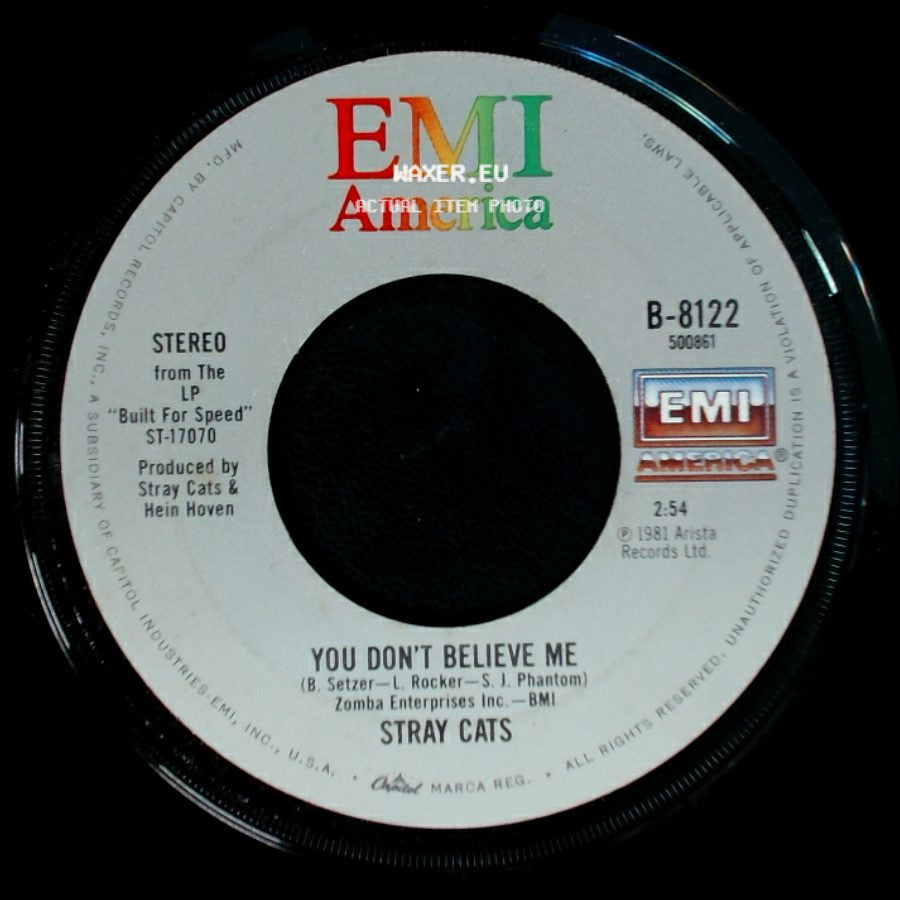Stray Cats - You Don't Believe Me / Stray Cat Strut side A