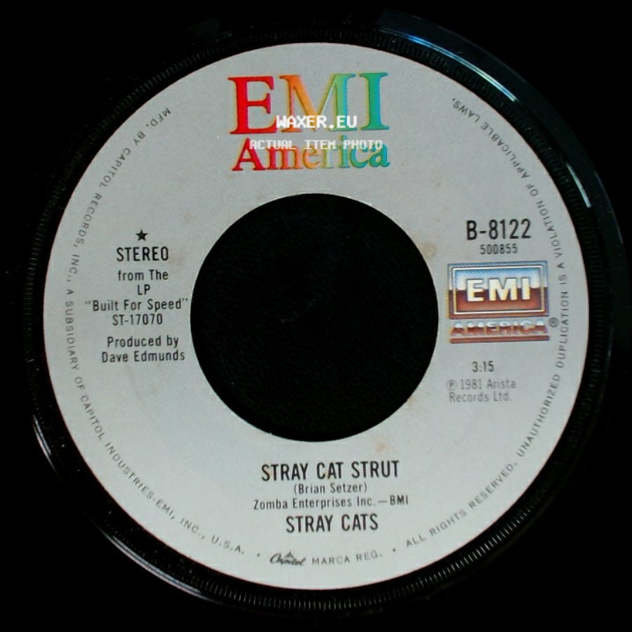 Stray Cats - You Don't Believe Me / Stray Cat Strut side B
