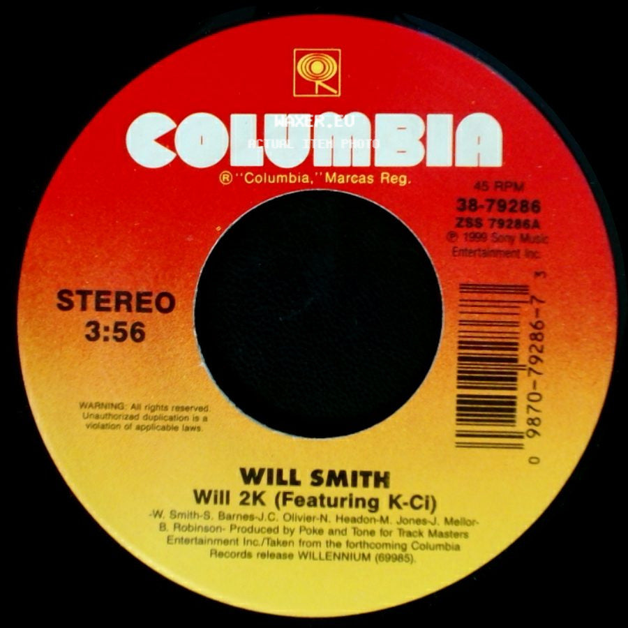 Will Smith - Will 2K (Featuring K-Ci) / Will 2K (Instrumental) (Featuring K-Ci) side A