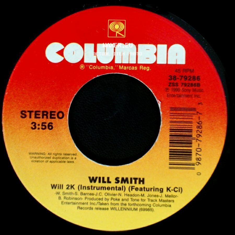 Will Smith - Will 2K (Featuring K-Ci) / Will 2K (Instrumental) (Featuring K-Ci) side B