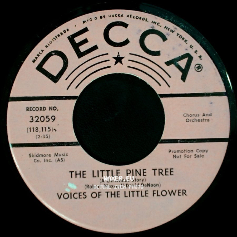 Voices Of The Little Flower - Christmas All Year 'round / The Little Pine Tree (A Christmas Story) side B
