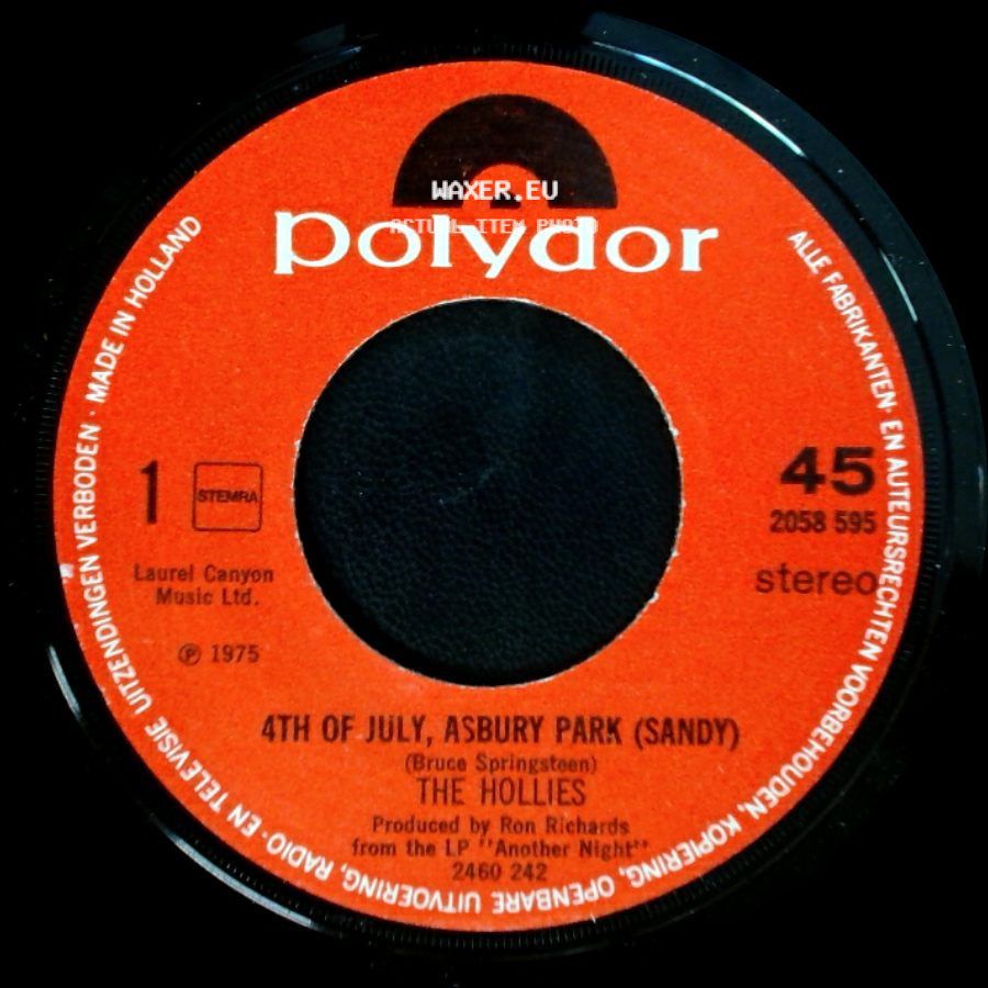 The Hollies - 4Th Of July, Asbury Park (Sandy) / Second Hand Hang-Ups side A