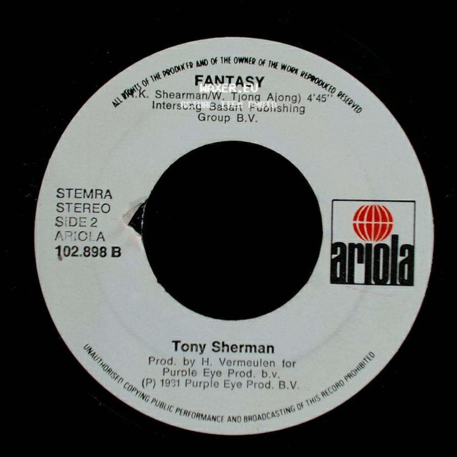 Tony Sherman & Julia Loko / Tony Sherman - Too Big For Words / Fantasy side B